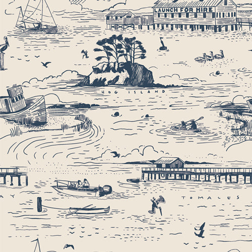 Katie O'Shea for Art Gallery Fabrics | Tomales Bay 'Seaside' Dusk in *FLANNEL* AGFTOB20906A: by the ½m