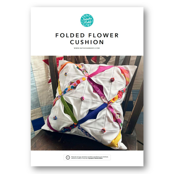 INSTRUCTIONS: Folded Flower Cushion: PRINTED VERSION