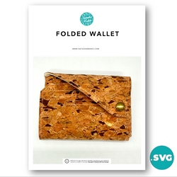 DIGITAL SVG FILE: Folded Wallet: SVG CUTTING FILE ONLY