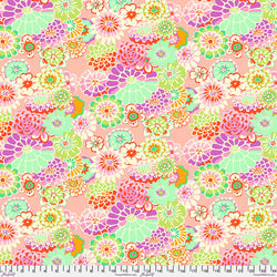 Kaffe Fassett Collective | August 2023 'Asian Circles' Pink GP89: by the 1/2m