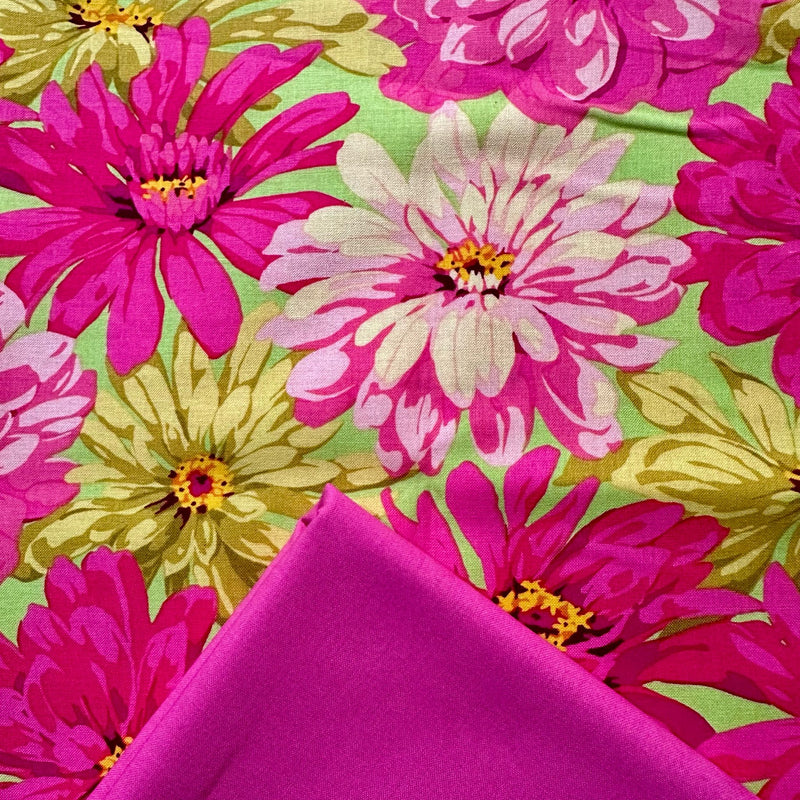 Half Metre Heaven: Martha Negley | Garden 'Giant Zinnia' Pink PWMN029 with Bright Pink