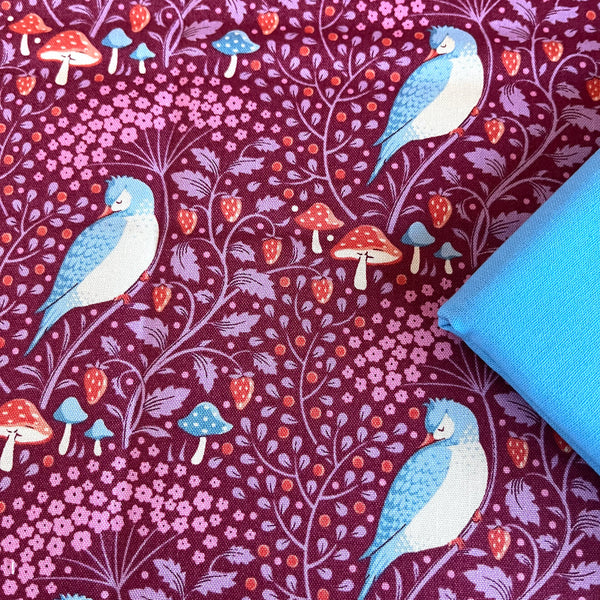 Half Metre Heaven: Tilda | Hibernation Collection: 100528 'Sleepybird' in Mulberry with Cyan