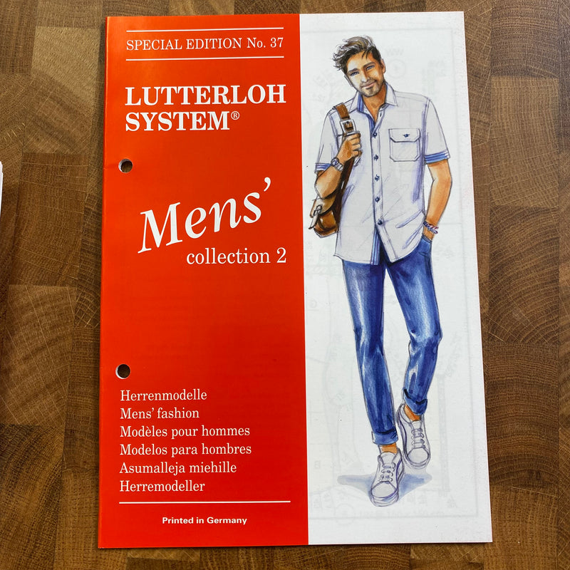 Lutterloh Sewing Pattern Supplement Mens' Collection 2 Special Edition No. 37
