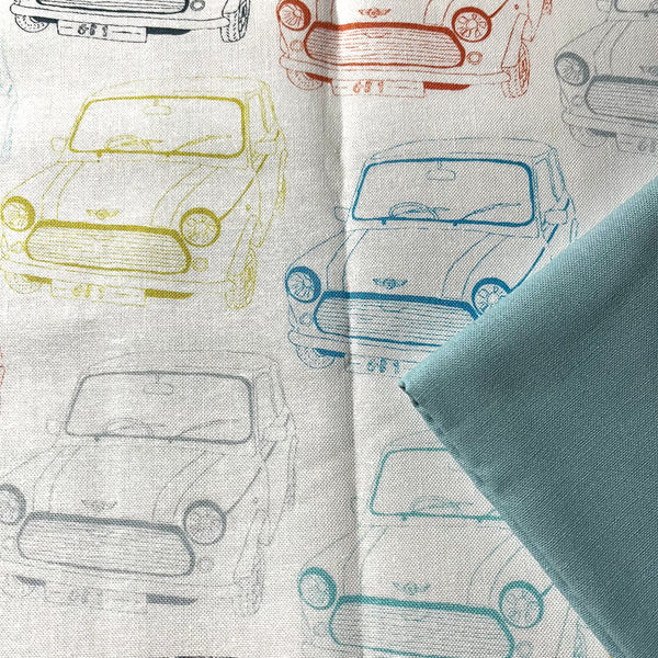 Half Metre Heaven: Jessica Hogarth for Dashwood Studio | Vroom VROO1036 'Minis' Multi on White with Duckegg CTO
