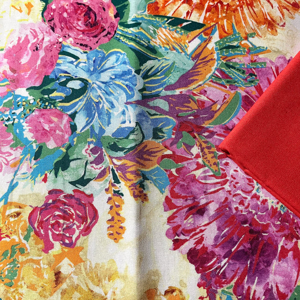 Half Metre Heaven: Katrinka | Nature's Contours 'Large Bloom' Multi PWKA019 with Hot Tomato