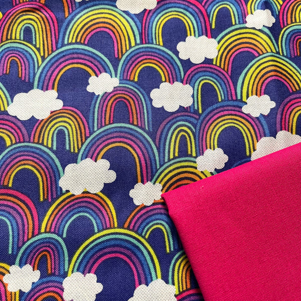 Half Metre Heaven: Lewis & Irene | Over The Rainbow 'All Over Rainbows' on Blue A441.3 with Pomegranate