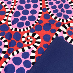 Half Metre Heaven: Kaffe Fassett Collective | August 2023 'Paisley Dot' Black & White PWBM090 with Navy