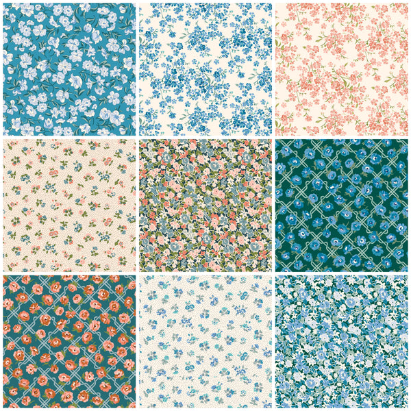 FABRIC BUNDLE: 9 x 1/2m: Liberty | Floral Nostalgia 'Natasha's Picks'
