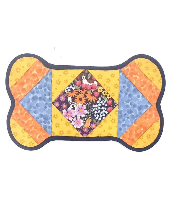 SAMPLE SALE: Lewis & Irene 'Paws & Claws' BONE Pet Placemat
