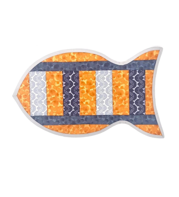SAMPLE SALE: Lewis & Irene 'Paws & Claws' FISH Pet Placemat