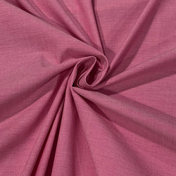 Yarn Dyed Cotton Chambray: Fuchsia: by the 1/2m