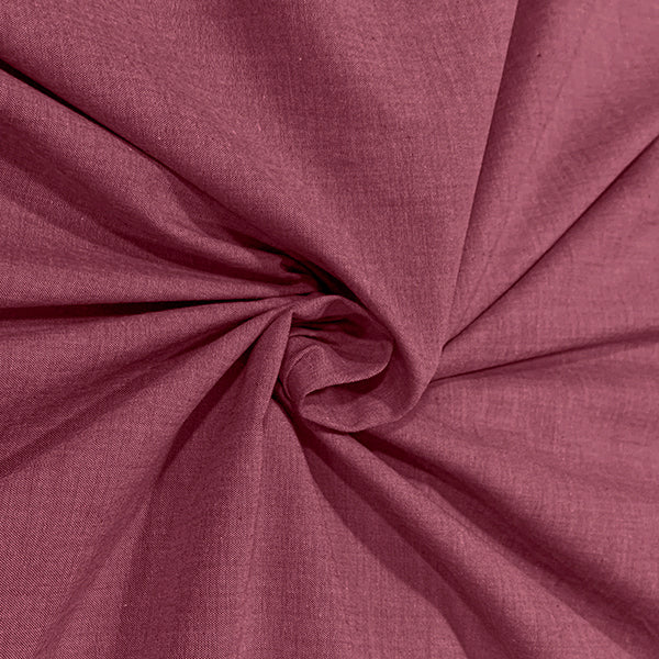 Yarn Dyed Cotton Chambray: Magenta: by the 1/2m