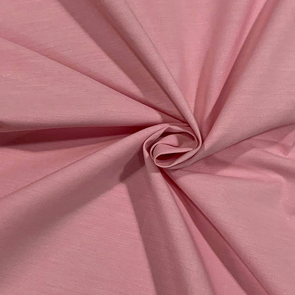Yarn Dyed Cotton Chambray: Pink: by the 1/2m
