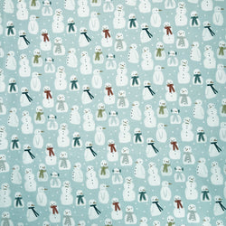 Chatham Glyn | Design Pure Cotton Panama 'The Snowman' Ice PUC019: by the 1/2m