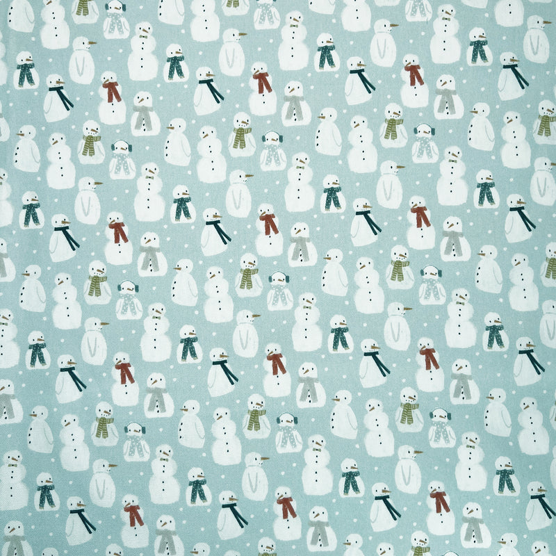 Chatham Glyn | Design Pure Cotton Panama 'The Snowman' Ice PUC019: by the 1/2m