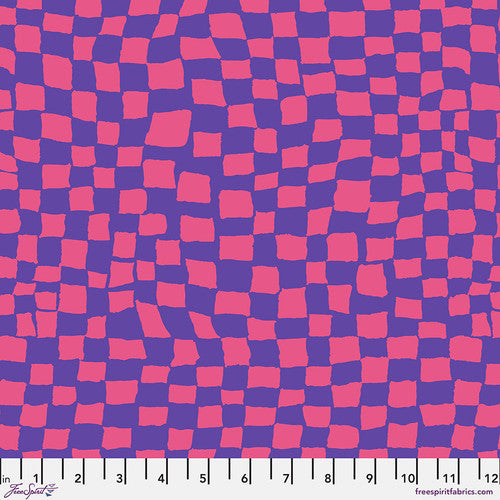 Kaffe Fassett Collective | August 2024 'Gameboard' Purple PWBM095.PURPLE: by the 1/2m