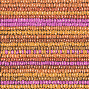Kaffe Fassett Collective | Ltd Ed Vintage Collection 'Bead Stripe' PWGP050 EARTH: by the 1/2m