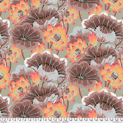 Kaffe Fassett Collective | August 2023 'Lake Blossoms' Antique GP093: 1/2m PRECUT LENGTH