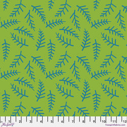 Jane Sassaman | Flower Dance 'Twigs' PWJS172 GREEN: by the 1/2m