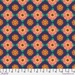 Jane Sassaman | Flower Dance 'Small Zinnia' PWJS173 MULTI: by the 1/2m