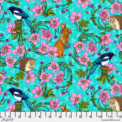 Odile Bailloeul | Language of Flowers 'Forest Tailors' PWOB103 BLUE: by the 1/2m