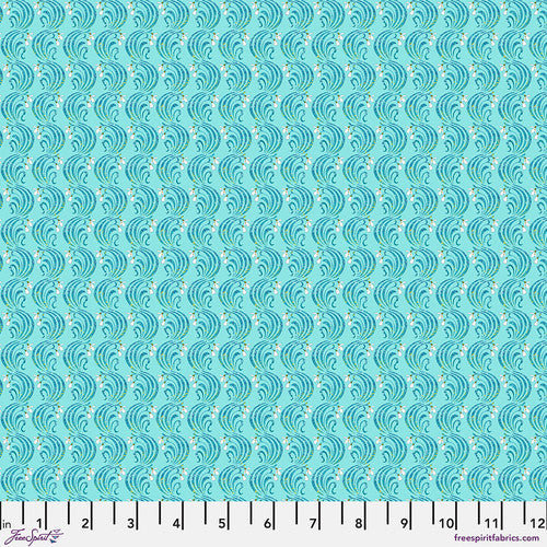 Odile Bailloeul | Language of Flowers 'January' PWOB110 TURQUOISE: by the 1/2m