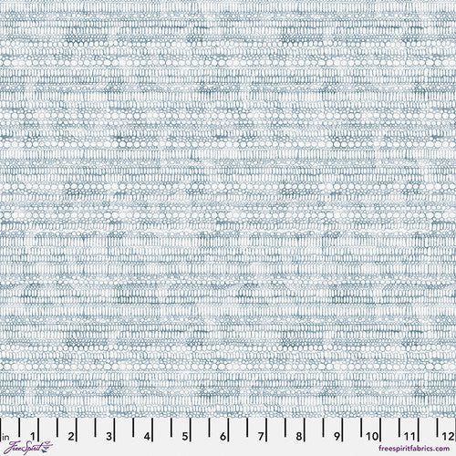 Shell Rummel | Brushstrokes 'Small Pebble' Stone Blue PWSR091.STONEBLUE by the ½m
