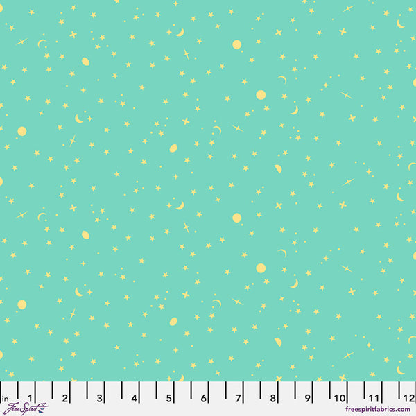 Tula Pink | True Colors 'Space Sprinkles' Seaglass PWTP254: by the 1/2m