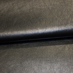 BOLT END SALE: Faux Leather /  Leatherlook PU: Pewter: Approx 1m