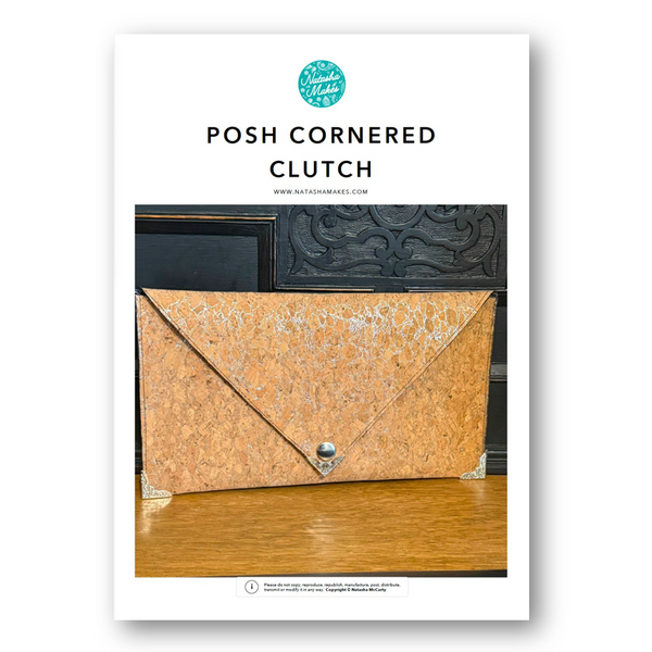 INSTRUCTIONS: Posh Cornered Clutch: PRINTED VERSION