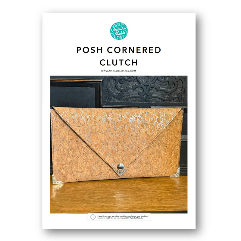 INSTRUCTIONS: Posh Cornered Clutch: PRINTED VERSION