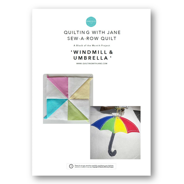 KIT with Instructions: Quilting With Jane Sew-A-Row BOTM | 'Windmill a ...