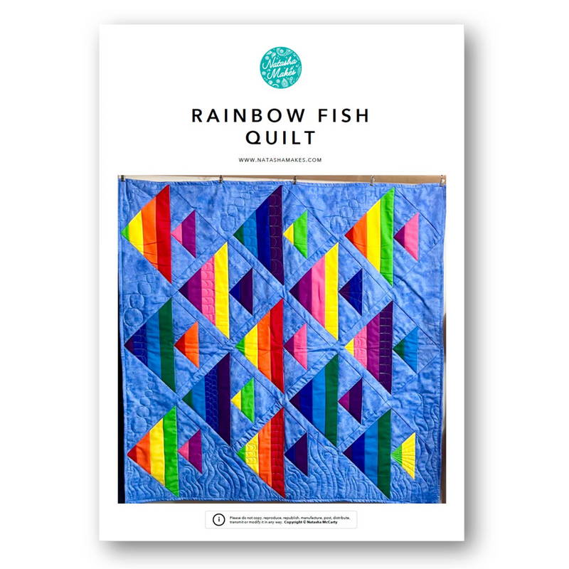 INSTRUCTIONS: Rainbow Fish Quilt: PRINTED VERSION