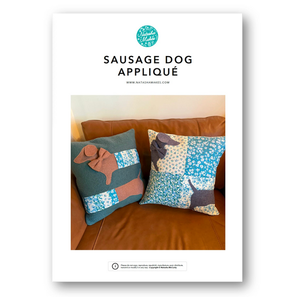 INSTRUCTIONS: Sausage Dog Appliqué: PRINTED VERSION