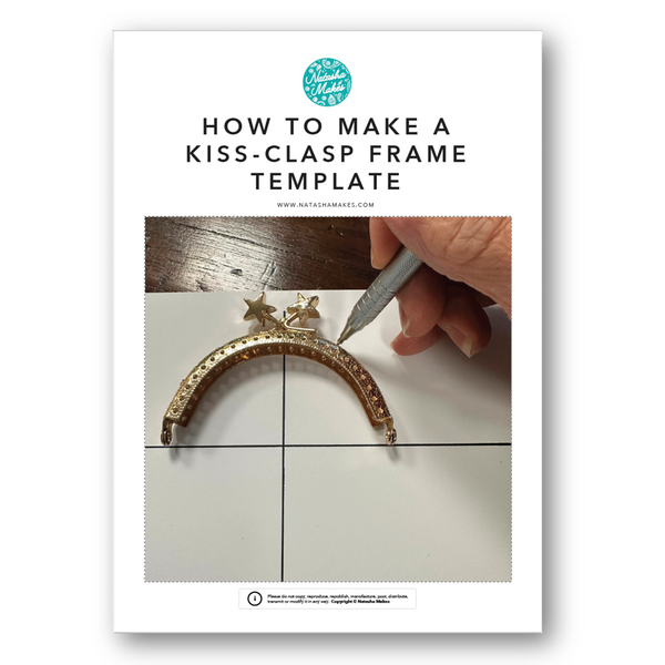 INSTRUCTIONS: How to Make a Kiss-Clasp Frame Template: PRINTED VERSION