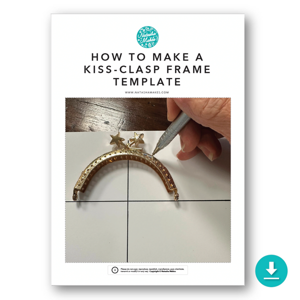 INSTRUCTIONS: How to Make a Kiss-Clasp Frame Template: DIGITAL DOWNLOAD