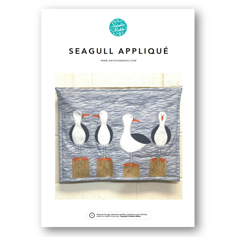 INSTRUCTIONS: Seagull Appliqué Pattern: PRINTED VERSION