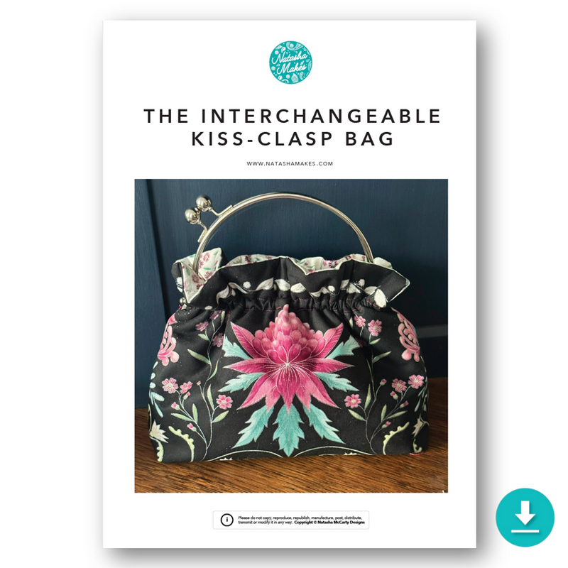 INSTRUCTIONS: The Interchangeable Kiss Clasp Bag: DIGITAL DOWNLOAD