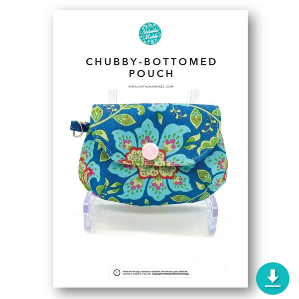 INSTRUCTIONS: Chubby-Bottomed Pouch: DIGITAL DOWNLOAD