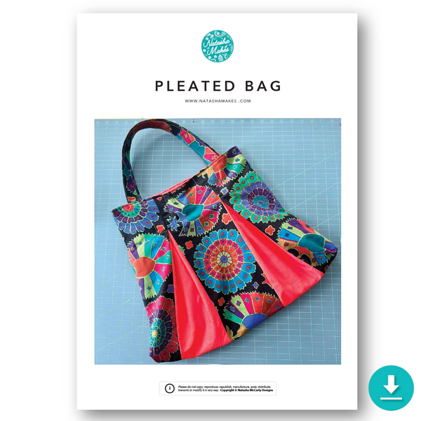 INSTRUCTIONS: Pleated Bag: DIGITAL DOWNLOAD