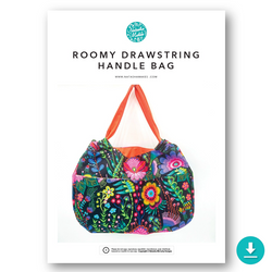 INSTRUCTIONS: Roomy Drawstring Handle Bag: DIGITAL DOWNLOAD