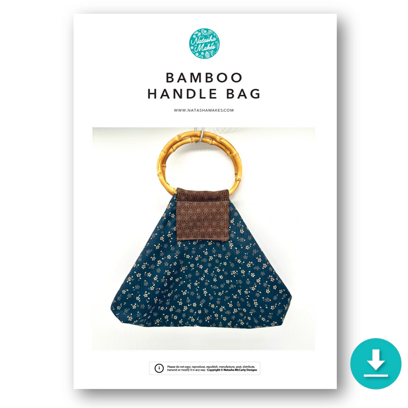 INSTRUCTIONS: Bamboo Handle Bag: DIGITAL DOWNLOAD