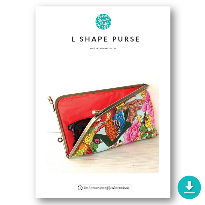 INSTRUCTIONS: L-Shape Purse: DIGITAL DOWNLOAD