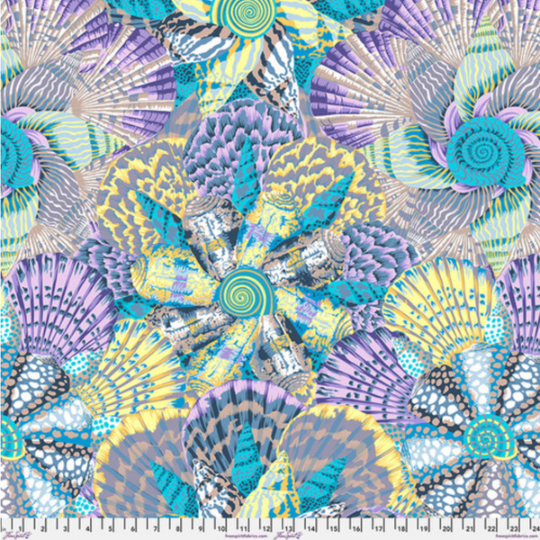 Kaffe Fassett Collective | August 2023 'Sailor Valentine' Grey PWPJ121: by the 1/2m