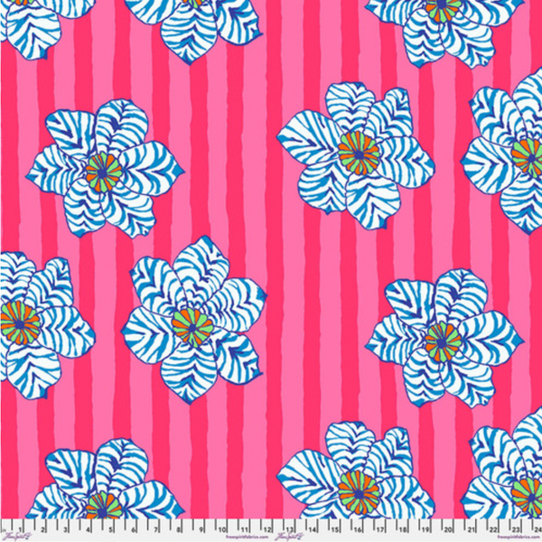 Kaffe Fassett Collective | August 2023 'Zebra Lily' Pink PWBM091: by the 1/2m