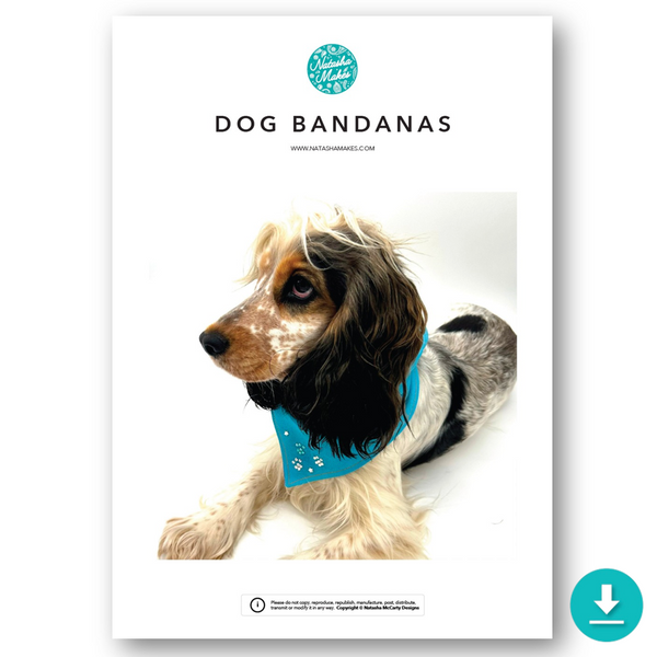 INSTRUCTIONS: Dog Bandanas: DIGITAL DOWNLOAD