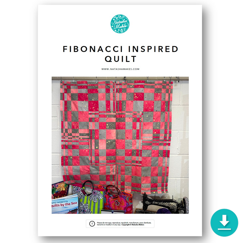 INSTRUCTIONS: 'Fibonacci Inspired' Quilt Pattern: DIGITAL DOWNLOAD