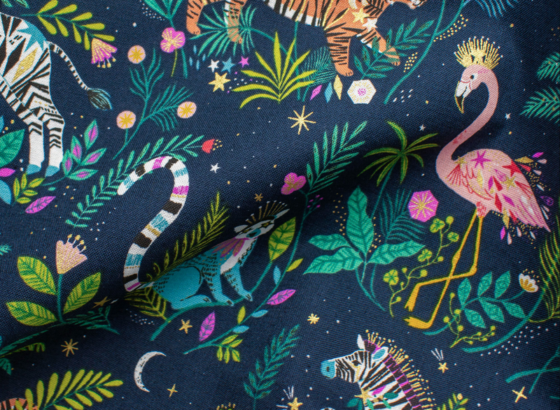 Bethan Janine for Dashwood Studio | Jungle Luxe (Metallic) 'Animals' JLUXE2235: by the 1/2m