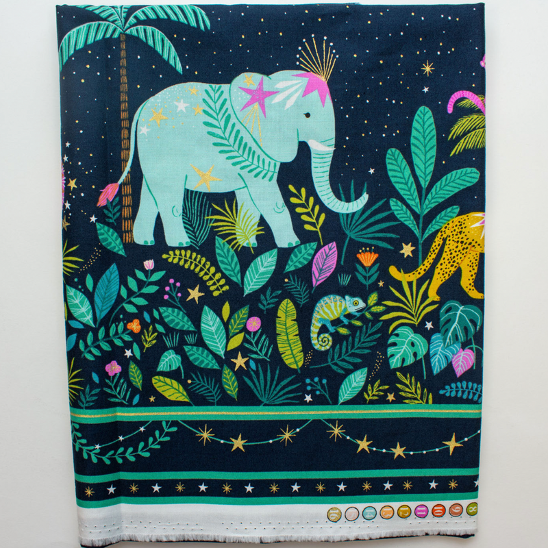 Bethan Janine for Dashwood Studio | Jungle Luxe (Metallic) 'Double Border' JLUXE2233: by the 1/2m