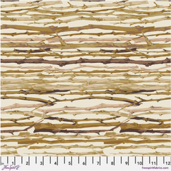 WAREHOUSE CLEARANCE: Martha Negley | Garden 'Twig Stripe' Natural PWMN032: PRECUT 2 METRES